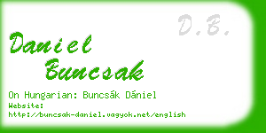 daniel buncsak business card