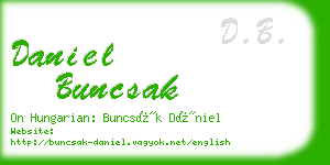 daniel buncsak business card